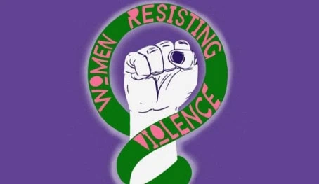 women resisting violence